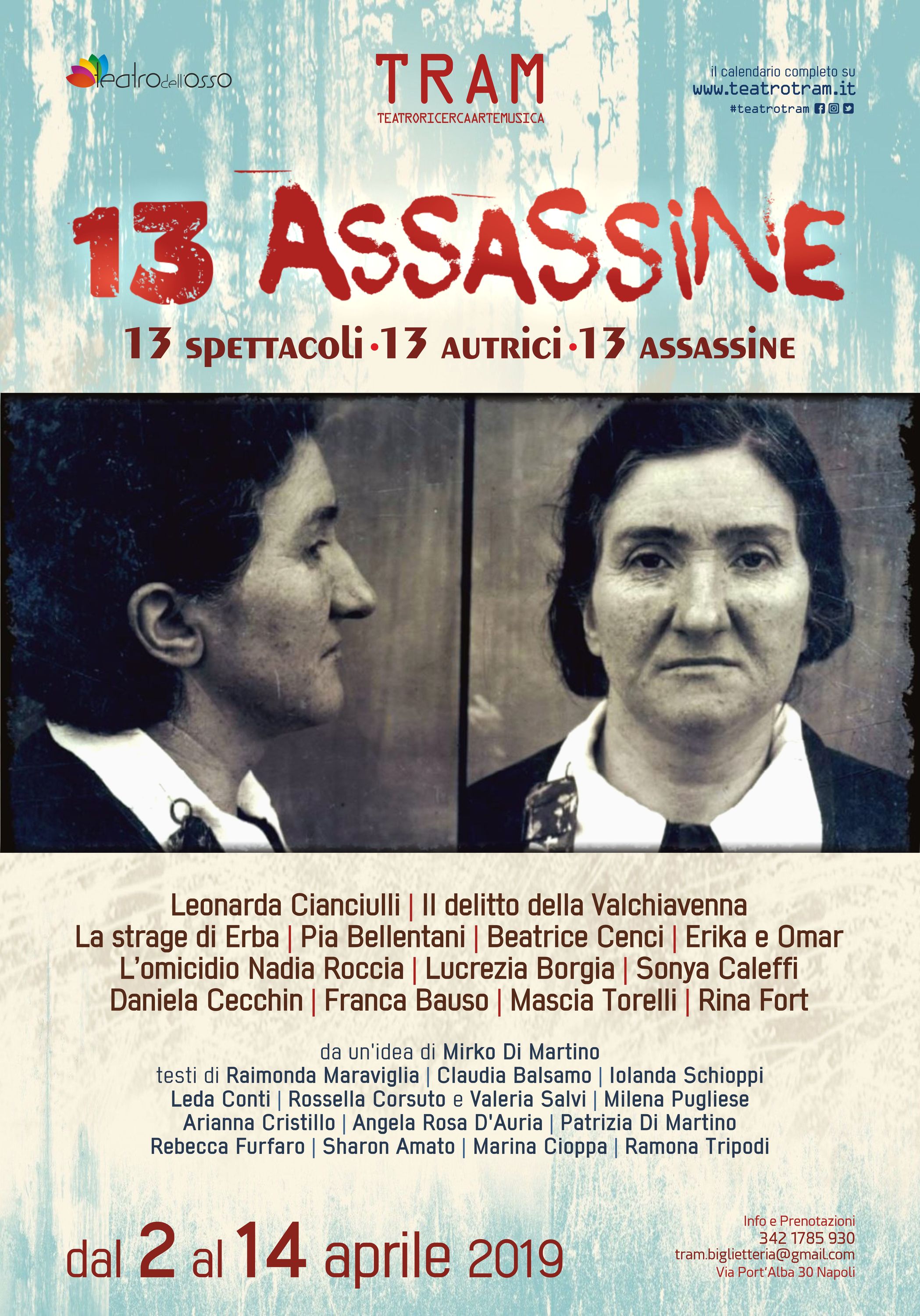 13 assassine la rassegna teatrale al TRAM